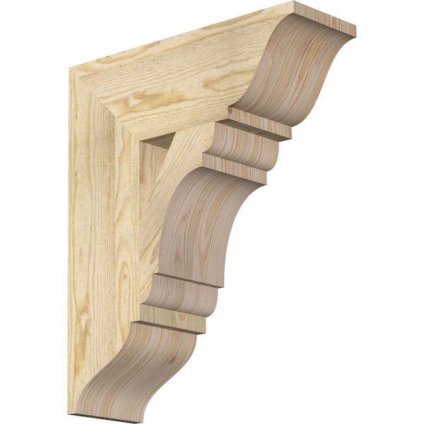 Ekena Millwork Olympic Traditional Rough Sawn Bracket, Douglas Fir, 6"W x 18"D x 22"H BKT06X18X22OLY01RDF - main